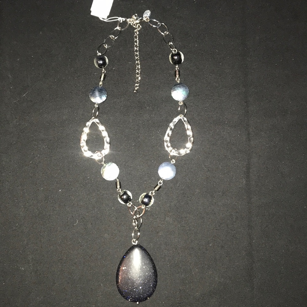 Lia Sophia GoldStone and Mother of Pearl Necklace